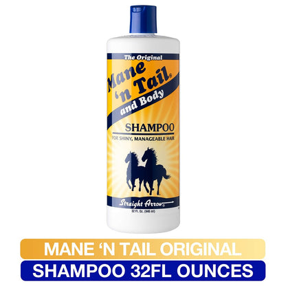 Mane 'n Tail 3-Piece Kit: 32 oz Shampoo, 32 oz Conditioner, 16 oz Detangler for Strong, Healthy Hair Avelisse