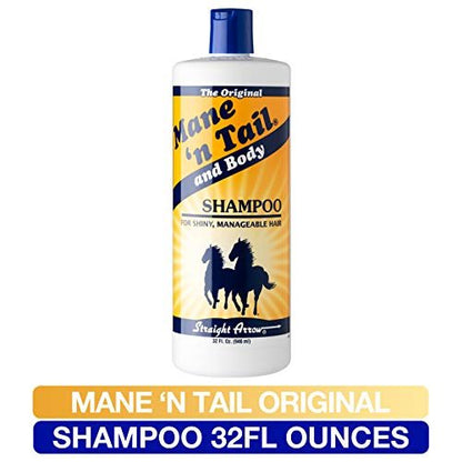 Mane 'n Tail 3-Piece Kit: 32 oz Shampoo, 32 oz Conditioner, 16 oz Detangler for Strong, Healthy Hair Avelisse