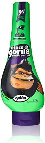 Moco de Gorila Galan Hair Gel – Extra Brillante Styling Gel for Extreme Long-Lasting Hold, 11.9 oz Squizz Bottle