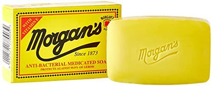 Morgan's Antibacterial Medicated Soap, 2.8 oz Bar - Effective Skin Cleansing