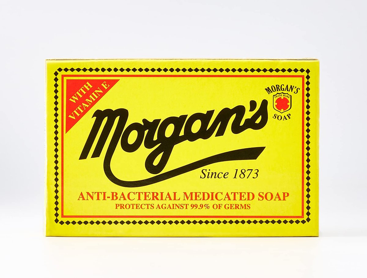 Morgan's Antibacterial Medicated Soap, 2.8 oz Bar - Effective Skin Cleansing - görsel 3