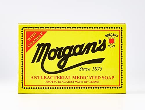 Morgan's Antibacterial Medicated Soap, 2.8 oz Bar - Effective Skin Cleansing - görsel 4