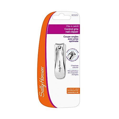 Sally Hansen Clip N' Catch Control Grip Nail Clip with Catcher – Stainless Steel Fingernail Clippers for Precise, Mess-Free Trimming - görsel 6