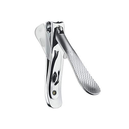 Sally Hansen Clip N' Catch Control Grip Nail Clip with Catcher – Stainless Steel Fingernail Clippers for Precise, Mess-Free Trimming