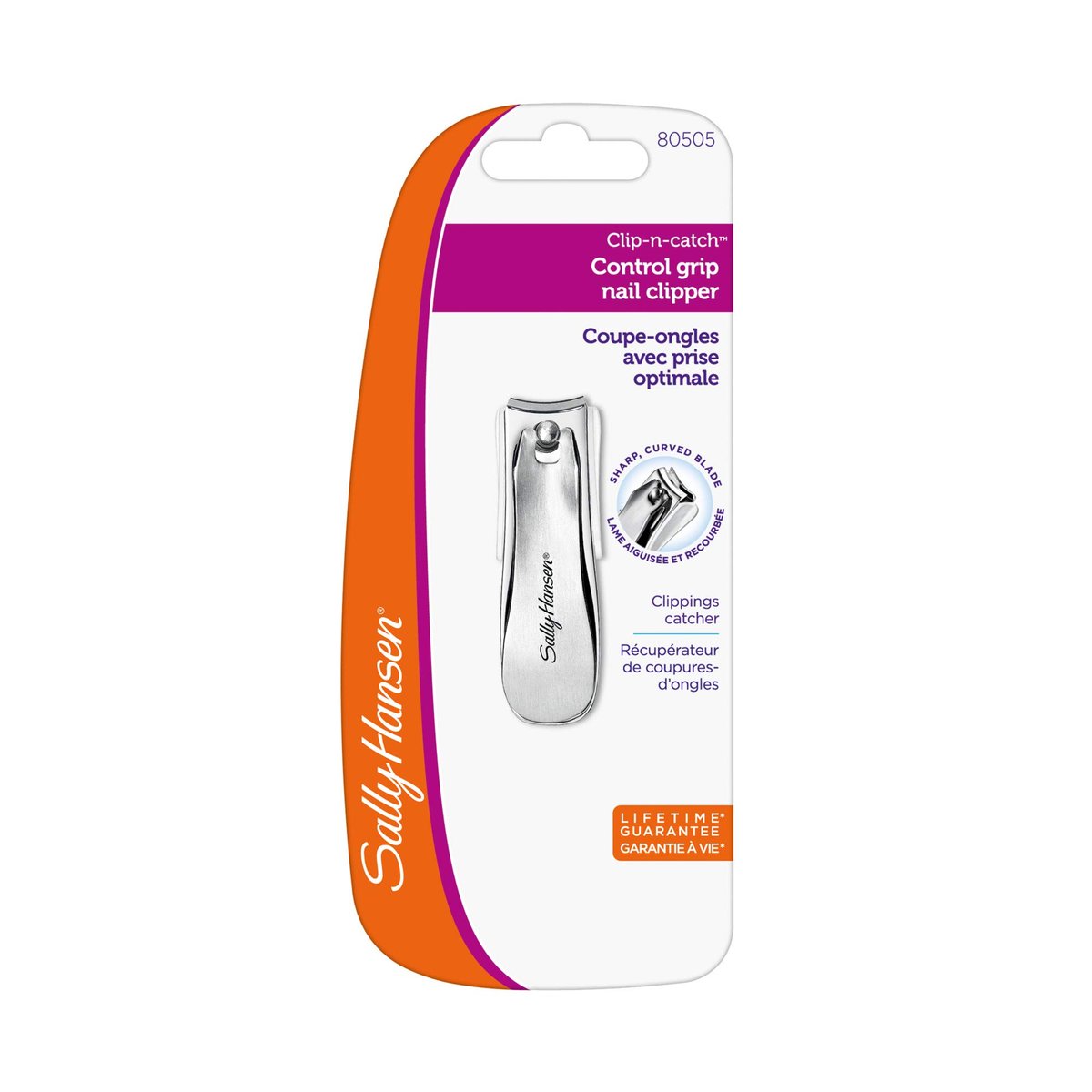 Sally Hansen Clip N' Catch Control Grip Nail Clip with Catcher – Stainless Steel Fingernail Clippers for Precise, Mess-Free Trimming - görsel 5