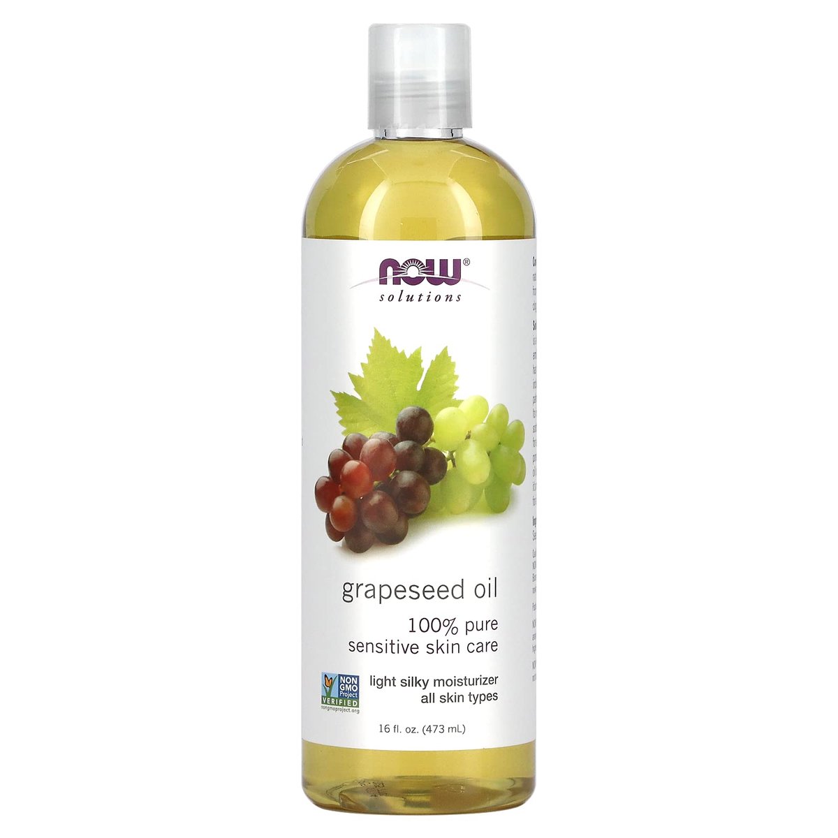 NOW Foods Grapeseed Oil - 16 oz. 2 Pack | Pure Carrier Oil for Skin, Hair & Body - görsel 1