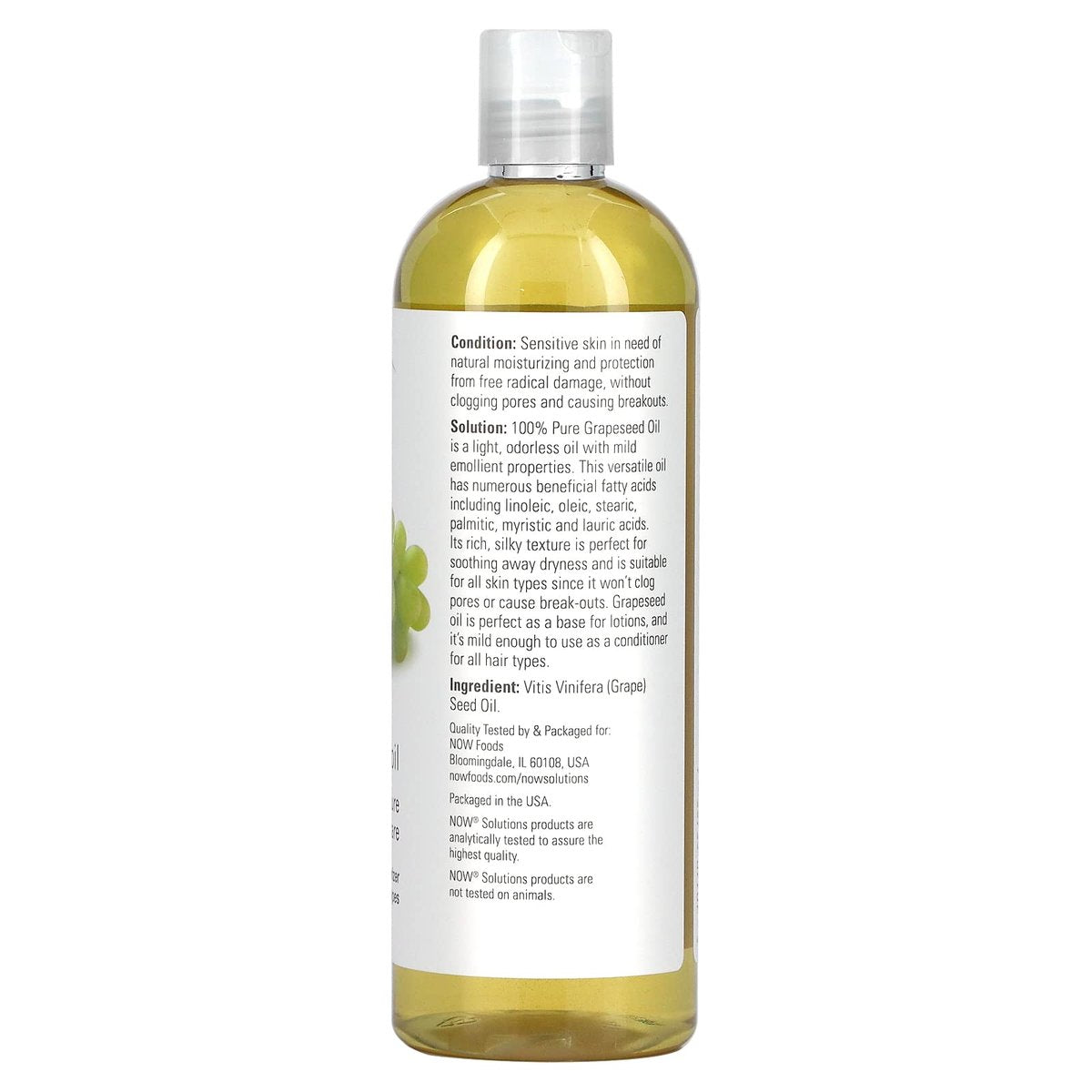 NOW Foods Grapeseed Oil - 16 oz. 2 Pack | Pure Carrier Oil for Skin, Hair & Body - görsel 3