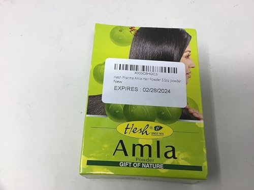 Hesh Pharma Amla Hair Powder - Natural Hair Mask for Dry, Damaged & Curly Hair, 3.5 oz - görsel 11