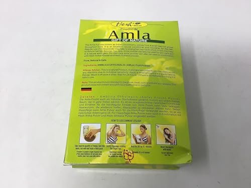 Hesh Pharma Amla Hair Powder - Natural Hair Mask for Dry, Damaged & Curly Hair, 3.5 oz - görsel 9