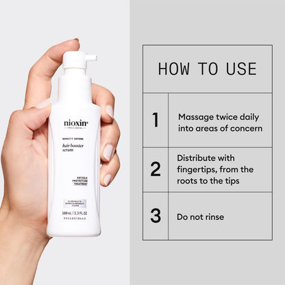 Nioxin Hair Booster Serum | Advanced Leave-In Hair Treatment | Strengthens and Conditions | 3.4 Fl Oz Avelisse