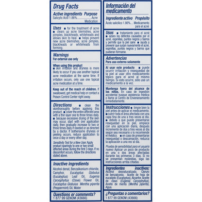 Asepxia Acne Astringent Lotion with 1.86% Salicylic Acid – 4 oz for Pimples, Blackheads & Clogged Pores