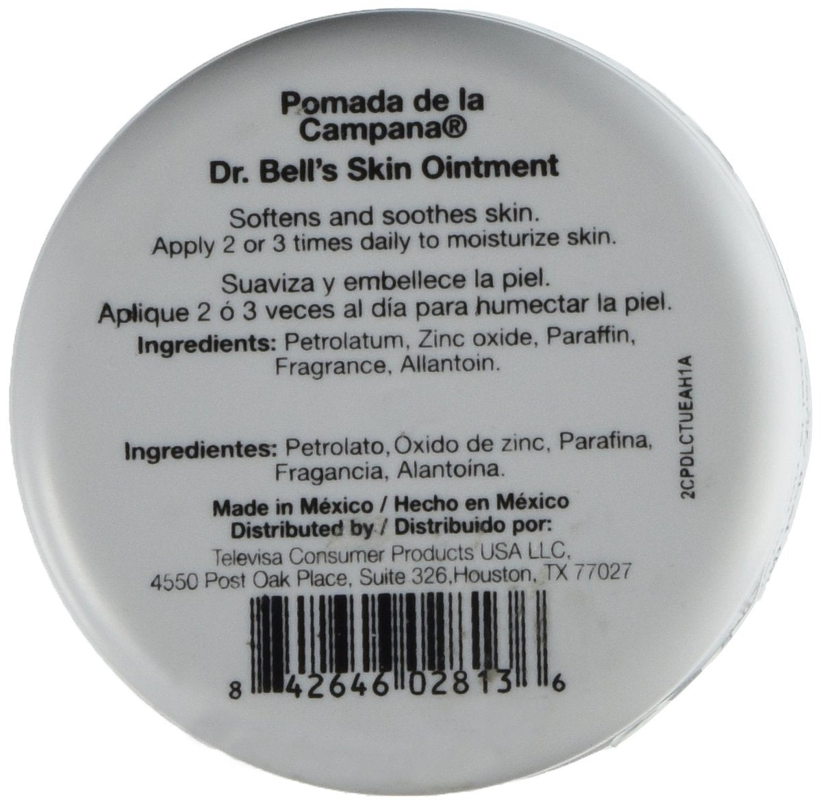 Pomada De La Campana DR Bell's Pomade Skin Ointment with Allantoin - 1.2 oz for Dry & Eczema-Prone Hands - görsel 3