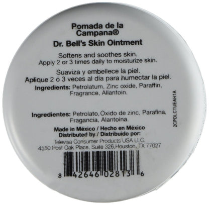 Pomada De La Campana DR Bell's Pomade Skin Ointment with Allantoin - 1.2 oz for Dry & Eczema-Prone Hands