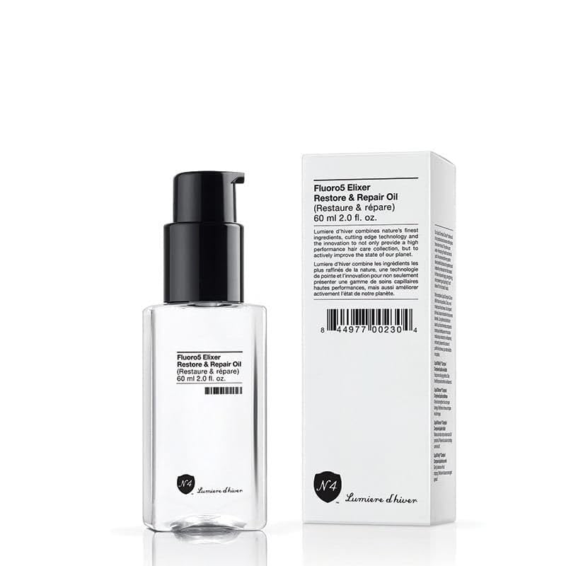 Number 4 Hair Oil Fluoro5 Elixir Restore & Repair Anti Frizz Serum for Damaged Hair 2 oz Avelisse