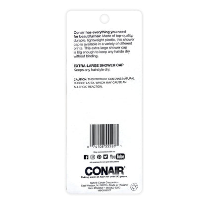 Conair Styling Essentials Bouffant Shower Cap - Cream White (1 Count)