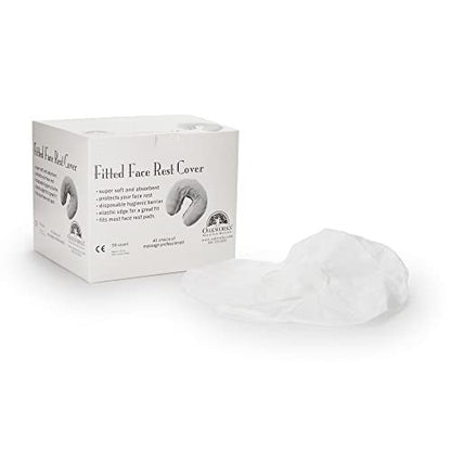 Oakworks Face Rest Cover for Physical Therapy - 50 Count Disposable Hygiene Covers