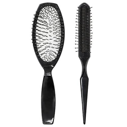 Brittny Professionals Wig Brush Combo – 2 Piece Assortment for Curly, Fine & Thick Hair