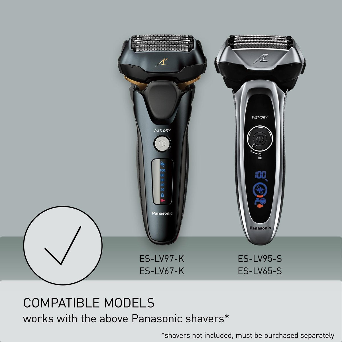 Panasonic WES9170P Replacement Inner Blades for ARC5 5-Blade Shavers (2-Pack) – Genuine Stainless Steel Avelisse