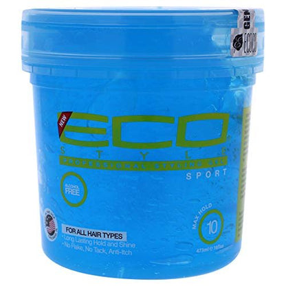Eco Style Sport Styling Gel, Clean Scent, 16 fl oz
