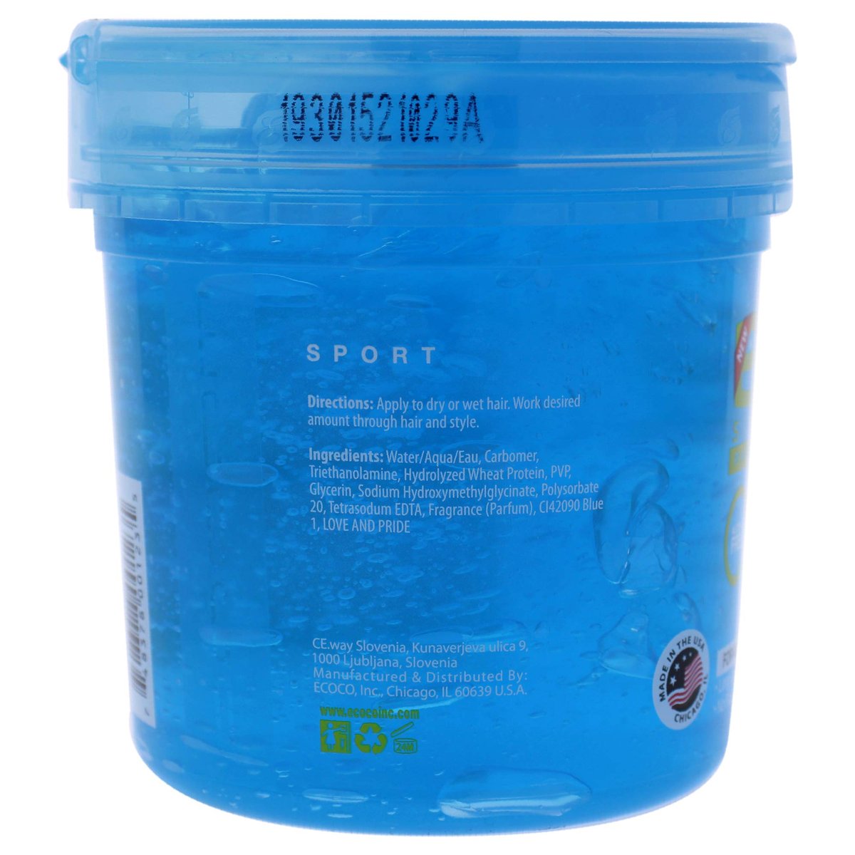 Eco Style Sport Styling Gel, Clean Scent, 16 fl oz - görsel 3