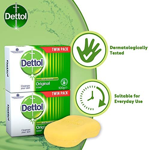 Dettol Anti Bacterial Original Soap 100g Twin Pack - Dermatologically Tested - görsel 6