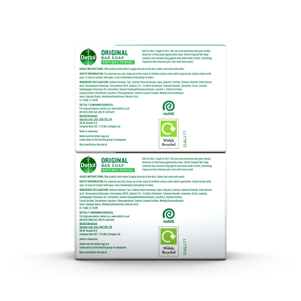 Dettol Anti Bacterial Original Soap 100g Twin Pack - Dermatologically Tested - görsel 11