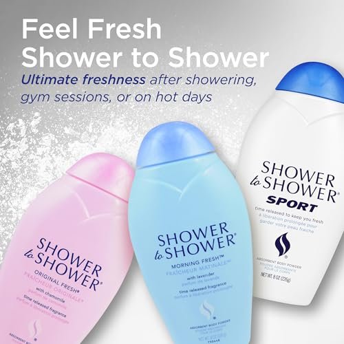 Shower to Shower Original Fresh Body Powder with Chamomile, Talc Free, Sweat Absorbing, Prevents Chafing & Odor, 13 oz - görsel 12