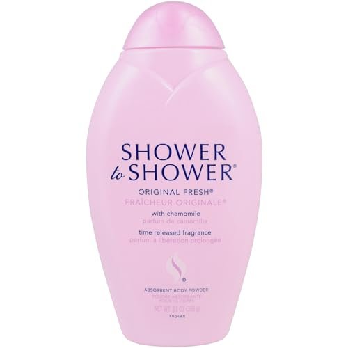 Shower to Shower Original Fresh Body Powder with Chamomile, Talc Free, Sweat Absorbing, Prevents Chafing & Odor, 13 oz - görsel 2