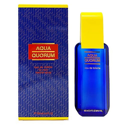 AQUA QUORUM by Antonio Puig Eau de Toilette Spray for Men, 3.4 oz