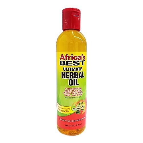 Africa's Best Ultimate Herbal Oil, 8 Fl Oz (Pack of 3) - Natural Hair Growth & Dry Scalp Treatment - görsel 2