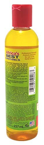 Africa's Best Ultimate Herbal Oil, 8 Fl Oz (Pack of 3) - Natural Hair Growth & Dry Scalp Treatment - görsel 4