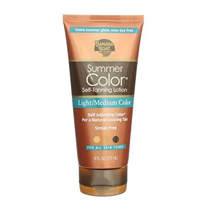 Banana Boat Summer Color Self-Tanning Lotion, Light/Medium Color, 6 oz Avelisse