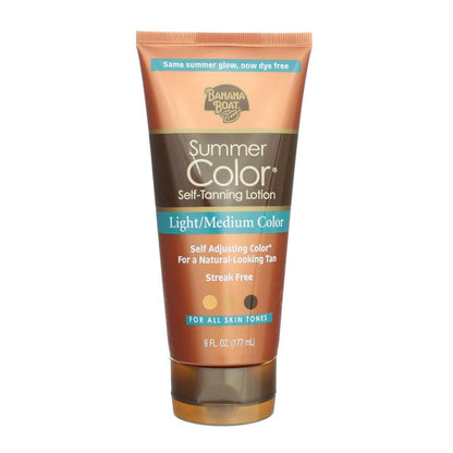 Banana Boat Summer Color Self-Tanning Lotion, Light/Medium Color, 6 oz Avelisse