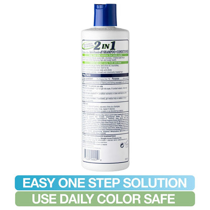 Mane 'n Tail Daily Control 2 in 1 Anti-Dandruff Shampoo and Conditioner, 12 oz
