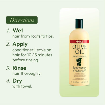 ORS Organic Root Stimulator Salon Olive Oil Replenishing Conditioner - 33.8 oz Avelisse