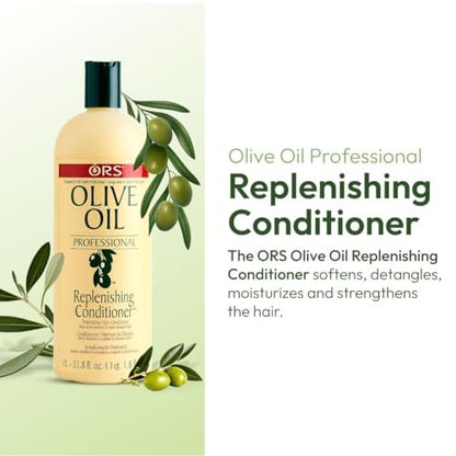 ORS Organic Root Stimulator Salon Olive Oil Replenishing Conditioner - 33.8 oz Avelisse