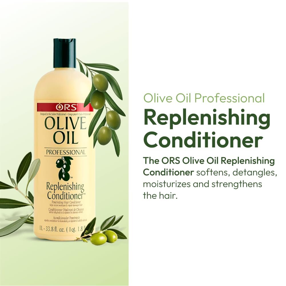 ORS Organic Root Stimulator Salon Olive Oil Replenishing Conditioner - 33.8 oz Avelisse
