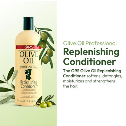 ORS Organic Root Stimulator Salon Olive Oil Replenishing Conditioner - 33.8 oz Avelisse