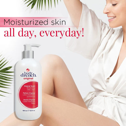 Body Drench Moisturizing Lotion for All Skin Types, 16.9 oz - Hydrating Daily Body Lotion Avelisse
