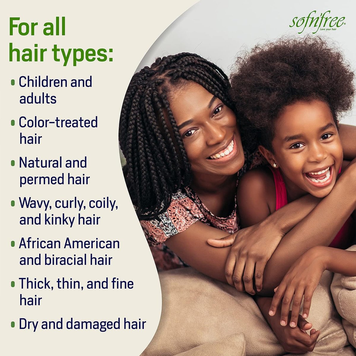 Sofn’Free Moisturizer & Curl Activator Lotion – Curl Defining Formula for Multicultural Curls, Soft Waves, Shine & Frizz Control – 3.38 fl oz Avelisse