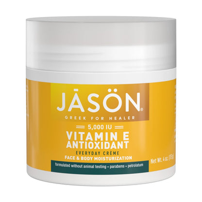JASON Vitamin E 5,000 IU Moisturizing Crème for Face and Body, 4 oz