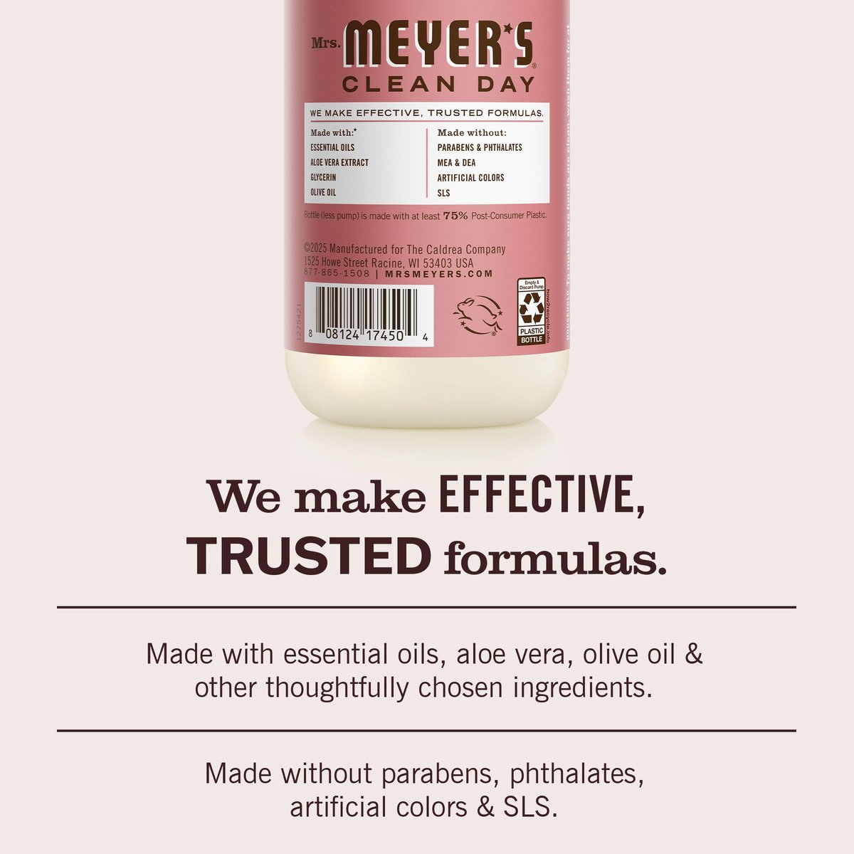 Mrs. Meyer's Clean Day Hand Soap, Rosemary Scent, 12.5 fl oz - görsel 6