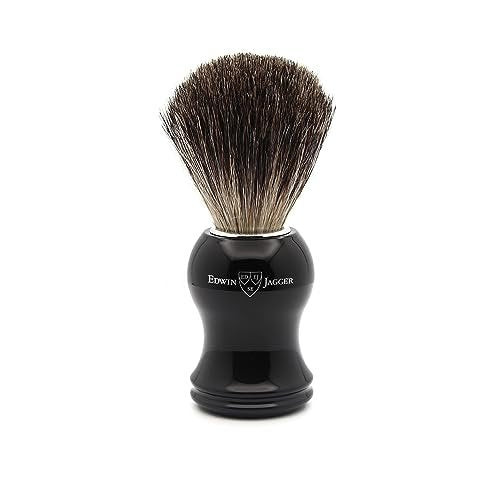 Edwin Jagger Classic Badger Shaving Brush – Premium Ebony Shave Brush for Cream or Soap - görsel 2