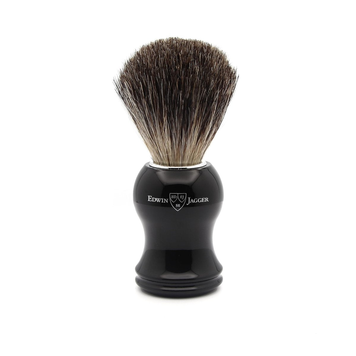 Edwin Jagger Classic Badger Shaving Brush – Premium Ebony Shave Brush for Cream or Soap - görsel 1
