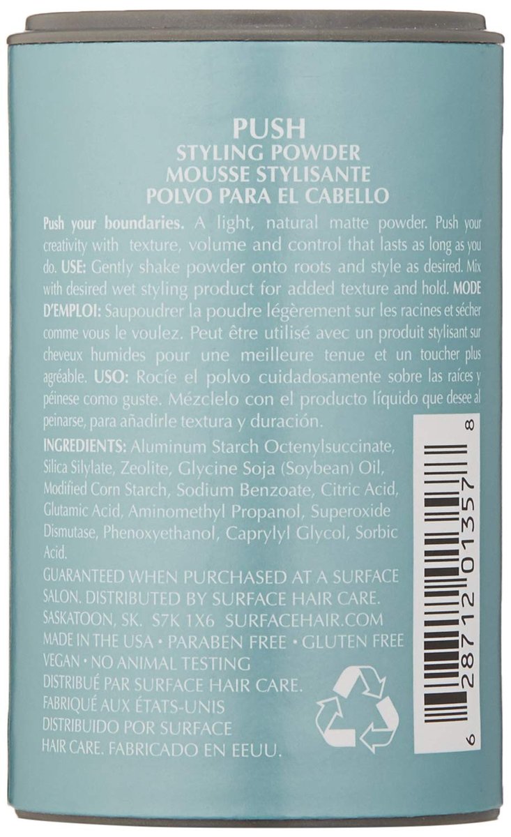 SURFACE Hair Push Styling Powder - Lift Roots, Add Texture & Volume with Natural Matte Finish, 0.35 oz Avelisse