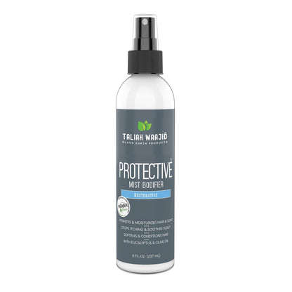 Taliah Waajid Black Earth Products Protective Mist Bodifier Restorative Formula - 8 oz Alcohol-Free Hair Spray for Curly Hair