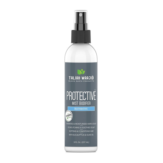 Taliah Waajid Black Earth Products Protective Mist Bodifier Restorative Formula - 8 oz Alcohol-Free Hair Spray for Curly Hair