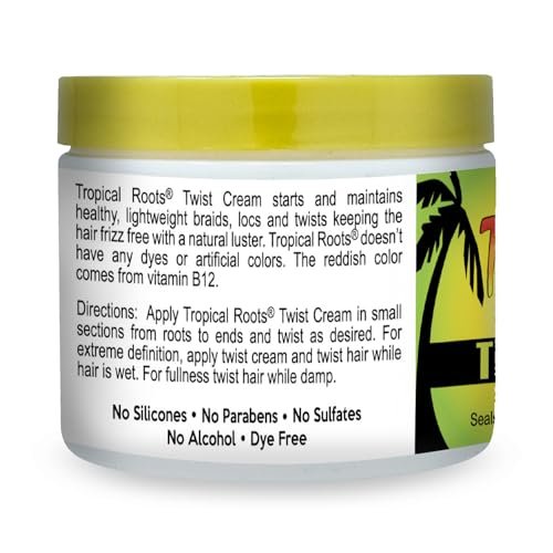 Bronner Brothers Tropical Roots Twist Cream for Defined Curls & Twists - 6 oz - görsel 18