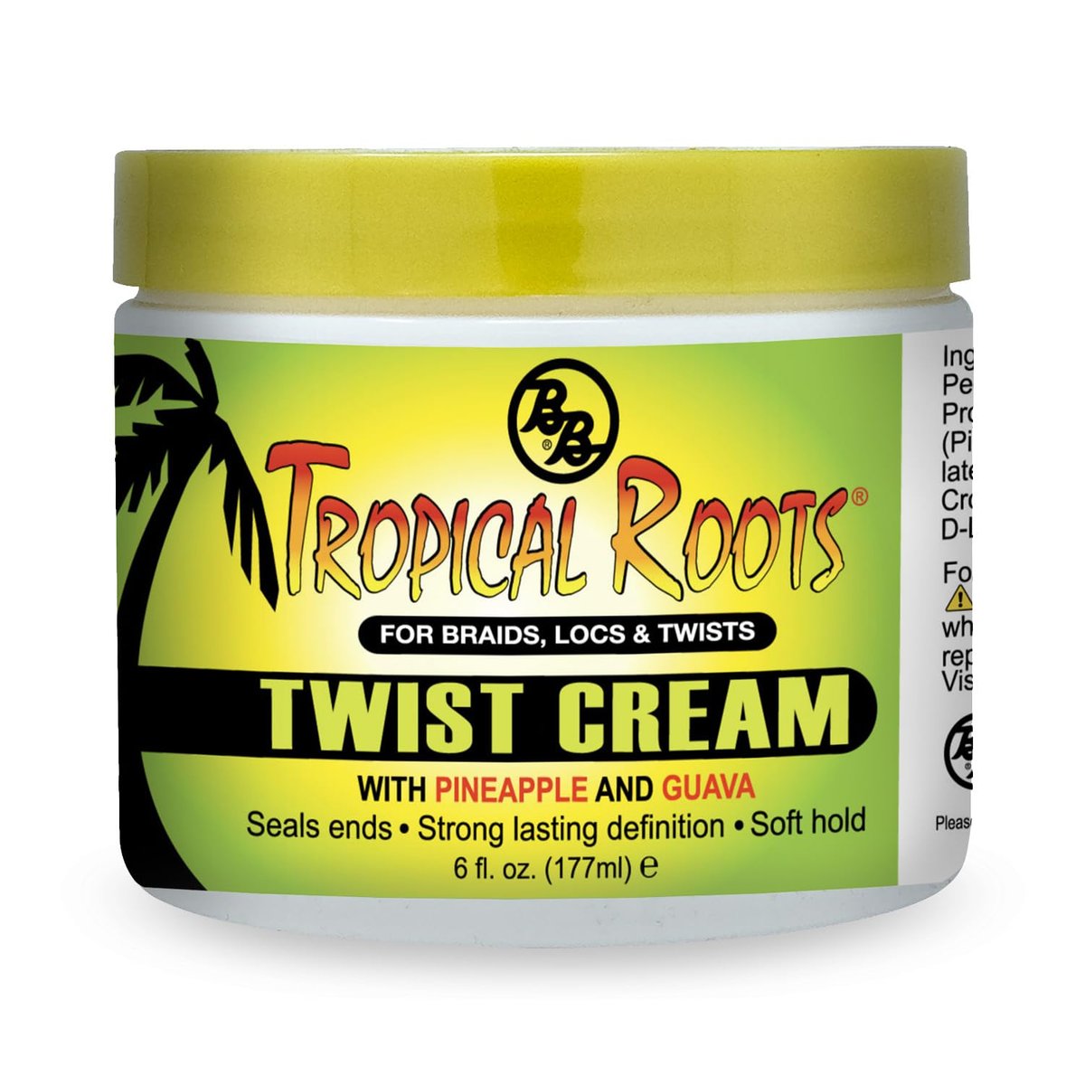 Bronner Brothers Tropical Roots Twist Cream for Defined Curls & Twists - 6 oz - görsel 1