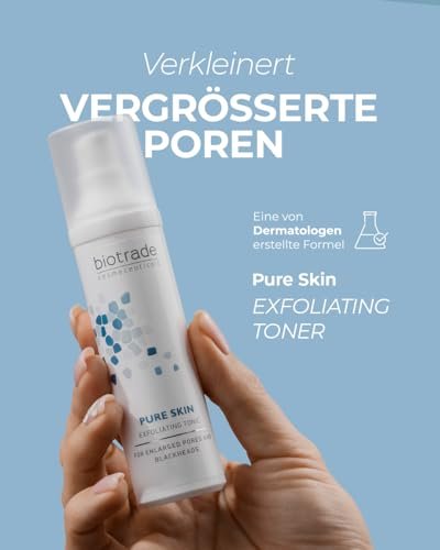 Pure Skin Tonic Exfoliating Lotion with Azelaic and Glycolic Acid (AHA-BHA) for Scars and Wrinkles